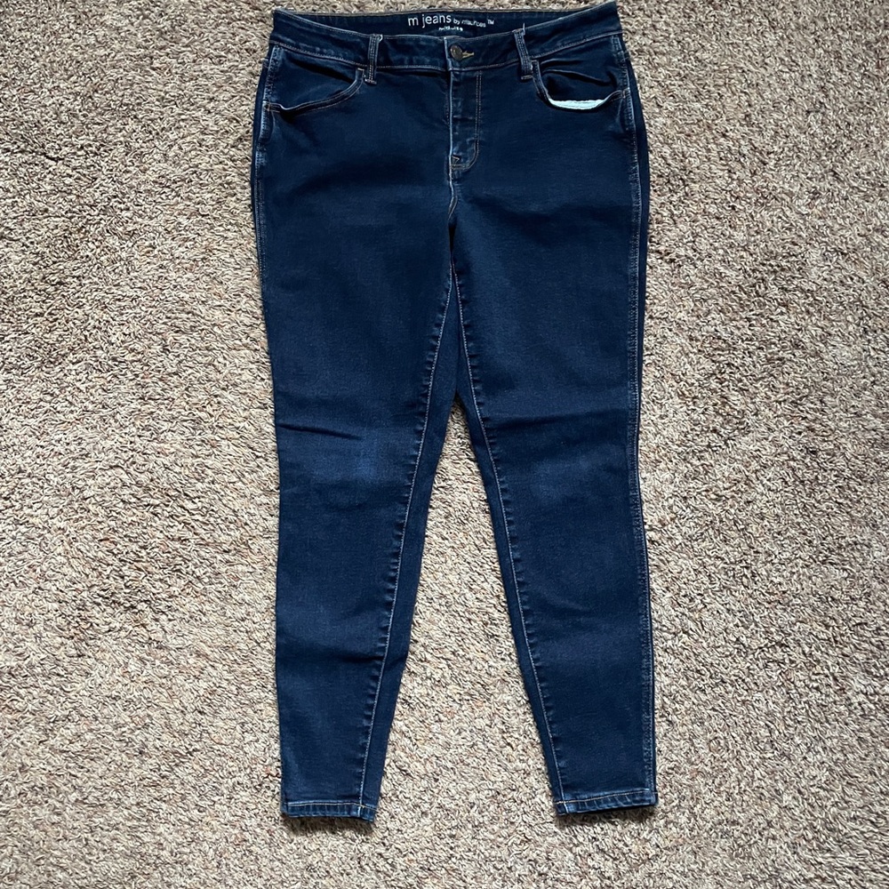 Maurices Dark Blue Skinny Jeans